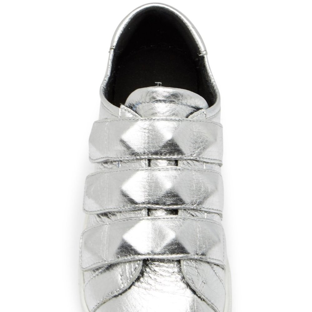 Rebecca Minkoff NEW Sneakers Stud Platform Designer Flats Shoe Leather🎉HP - Picture 5 of 12